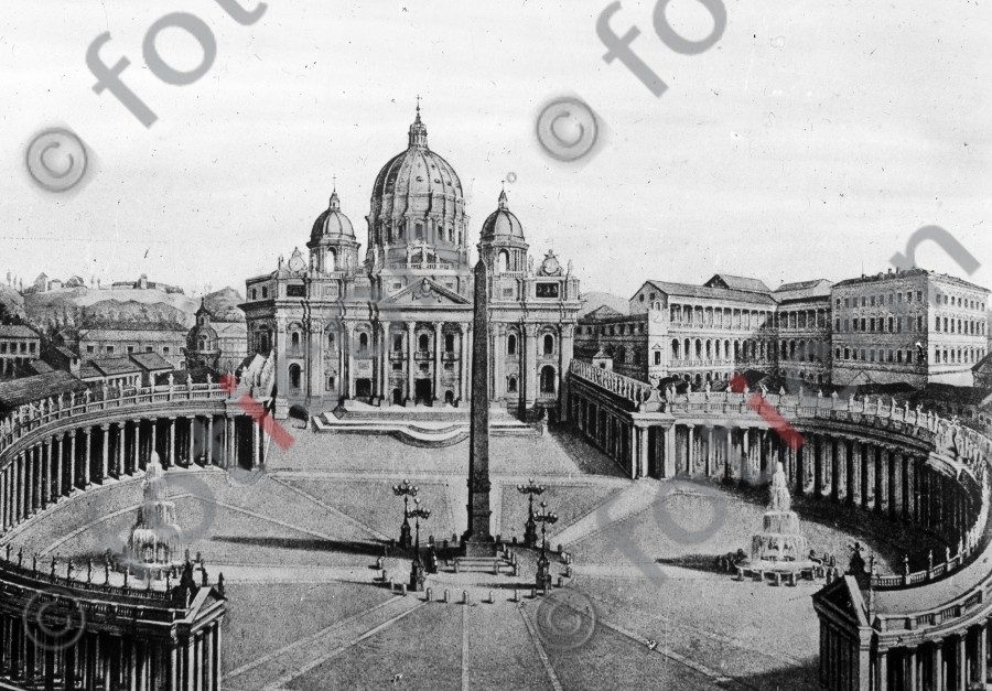 Basilika Sankt Peter | Basilica of Saint Peter - Foto foticon-simon-033-001-sw.jpg | foticon.de - Bilddatenbank für Motive aus Geschichte und Kultur